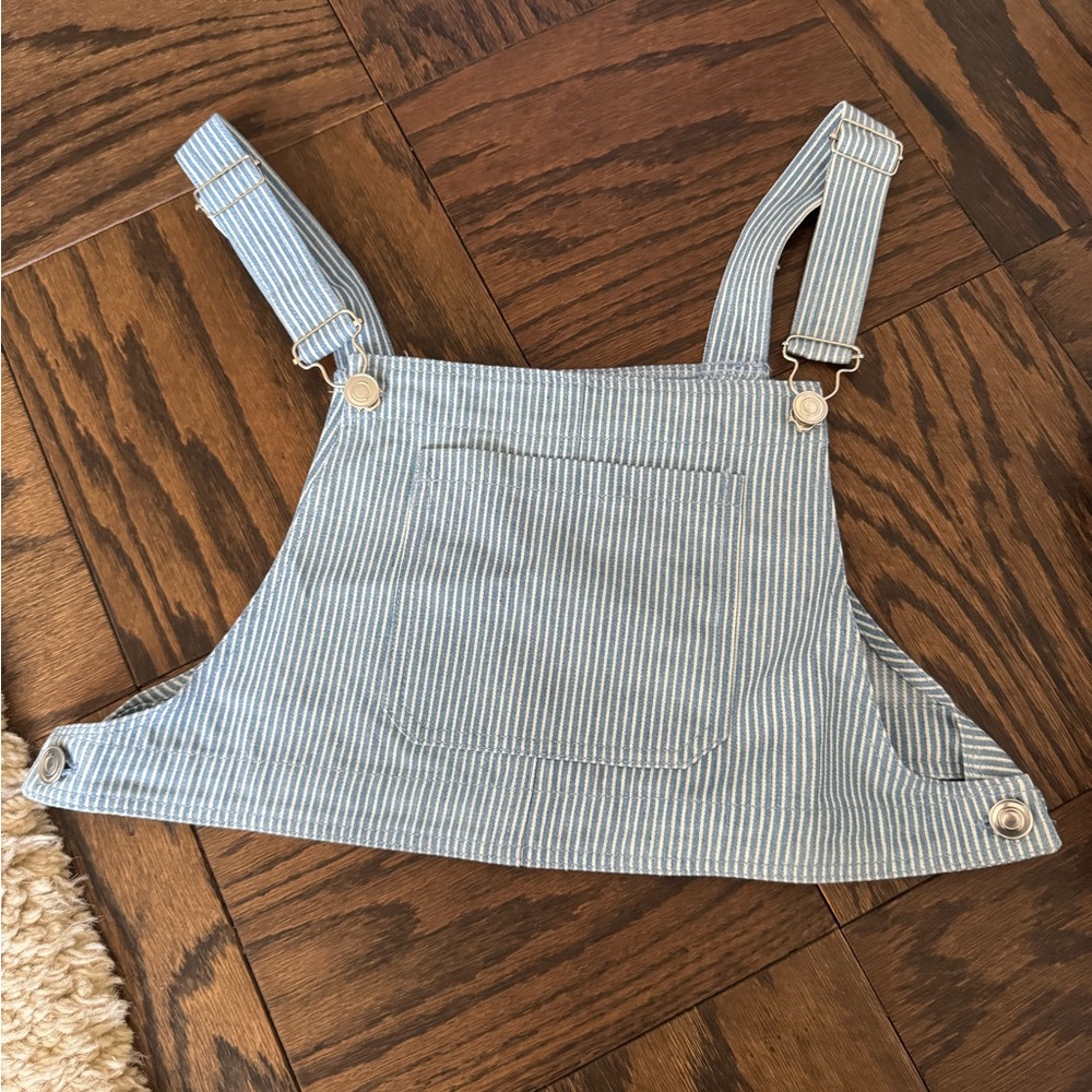 Striped Blue and White Overall top
